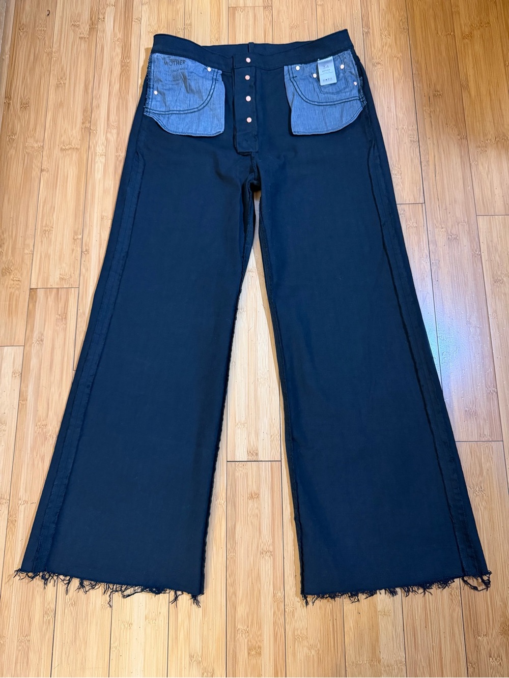 MOTHER The Tomcat Roller Fray In The Devil Will Dance Black Size 34 - Picture 8 of 16